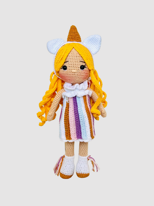 Puppe Unicorn, 30cm